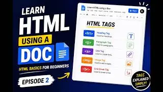 Learn Basic HTML Tags 📄 | Web Development Series #2  