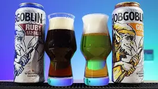 Delicious British beer Hobgoblin Gold and Ruby