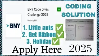 BNY Code Divas Challenge 2025|Hackerearth Coding Solution|Placement  Help 