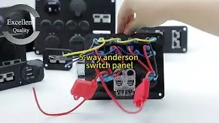 5 way anderson switch panel