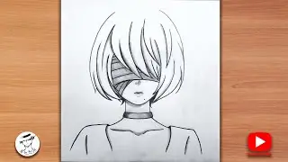 How to draw anime girl easy | Anime drawing step by step | Easy drawing ideas for beginners