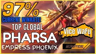 TOP GLOBAL PHARSA COLLECTOR SKIN BEST BUILD MVP GAMEPLAY | SORRY NO VIDEO YESTERDAY | bTk Vice wafu