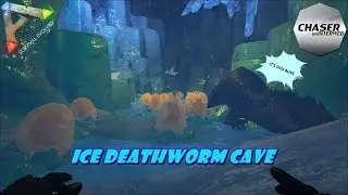ARK Ragnarok: ICE DEATHWORM CAVE!! SOLO