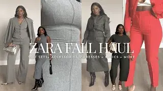 ZARA FALL TRY ON HAUL | SUIT SETS + ACCESSORIES + DRESSES + BASICS + MORE | iDESIGN8