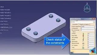 CATIA ASSEMBLY DESIGN - Analyze - Constraints