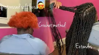 Distressed Soft Locs|Extendos|Crochet Method