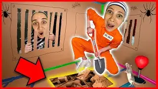 KARTON HAPİSHANEDEN KAÇIŞ BUSE ABLA GÜL ABLA İKİ KATLI HAPİSHANE DÜNYA TURU Dobişko Tv