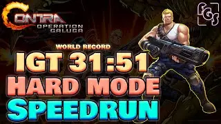 Contra Operation Galuga Speedrun IGT 31m51s (Bill Rizer / Hard / World Record)