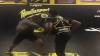 Tyron Woodley destroying body pads
