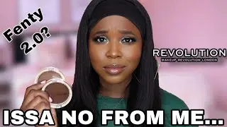 NEW REVOLUTION ULTRA CREAM BRONZER REVIEW & SWATCHES ON DARK SKIN + HUDA BEAUTY TANTOUR COMPARISON