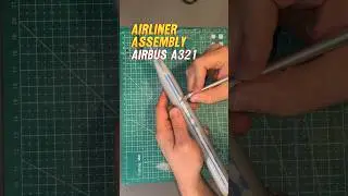 Airliner assembly and paint Airbus A321 #scalemodelbuilding #scalemodel #modelaircraft