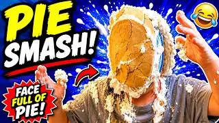I PIED MYSELF in the Face and Head COVERED with 3 Pies!
