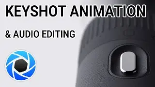 A button and a wheel walk into a Keyshot scene