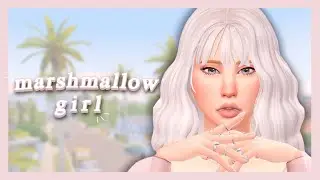 MARSHMALLOW GIRL 🍥 | Los Sims 4 Crear Un Sim + CC List