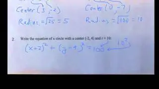 Equation of a circle