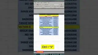 Don't Merge Cells Like This! 🚫 Use This Excel Trick Instead! 🔥 #excelshortcuts #exceltricks
