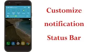 How To Change Notification Panel & Status Bar colour On Android||Without Root