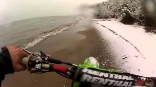 Dirtbike tour on the beach