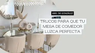 👆How to DECORATE THE DINING TABLE (all types of tables)