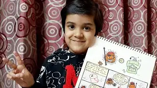 Comic Strip For School Project | Comic Strip with Moral | Captain Germy vs. Handwash by Aarav Gupta