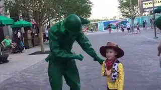 A little Cowboy and a Toy Soldier having the best of fun!! ⭐️