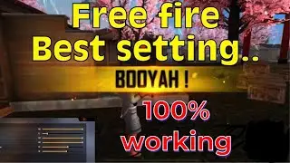 Free fire best setting for headshot