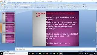 How to connect firebase to android app and insert data to firebase from android app
