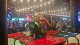 Couple Girls Tames Benidorm Bull Wildest Ride! 30