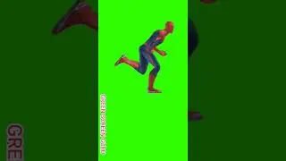 Green Screen Animation - 3D Spiderman Running (COPYRIGHT FREE)