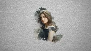 Photoshop cc Tutorial: watercolor portrait using photoshop brushes