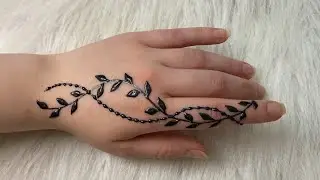 رسمه حنه سهله وبسيطه للبنات || arabic henna design 🔥 mehndi designs