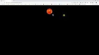 Earth animation with HTML and CSS