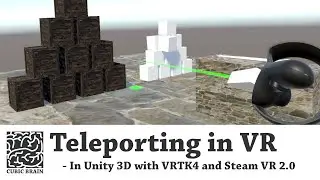 Unity3D Basic VR Part 2 - VRTK4 teleportation with SteamVR 2.0