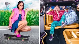 Rich Girl and Poor Girl Switch Roles! Challenge!