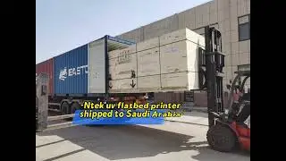 Ntek uv flatbed printer YC3321L shipped to Saudi Arabia