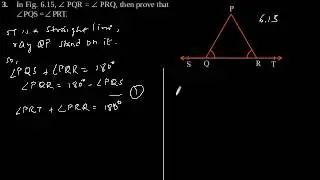 CBSE Class-9 Maths NCERT solution - Lines and Angles - Exercise 6.1 - Problem 3