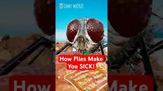 How a Fly Eats Without Teeth - What Really Happens After It Lands on Your Food 🪰