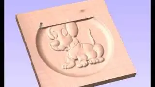 Cutting 3D dog using Aspire software