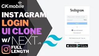 Let's build an instagram login page UI clone with Next.js and TailwindCSS🚀🚀🔥🔥
