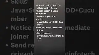 LNT Infotech Hiring QA| Testing Jobs