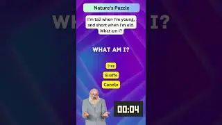 ⚡️ Lightning Riddles: I'm tall when I'm young, and short when I'm old. What am I? ⚡️