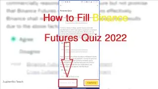 How to Fill Answer Futures Quiz in Binance 2022
