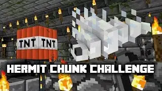 Minecraft: Hermit Chunk Challenge -10- Death by Silverfish + How to catch Endermen ✔