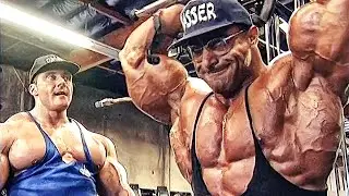 OLD SCHOOL MUSCLE MONSTERS - Nasser El SONBATTI and Jean Pierre FUCHS - MR OLYMPIA 1999 Training