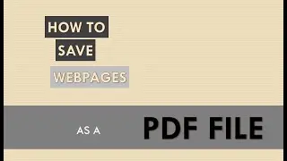 how to save webpages as pdf|GUIDE TOPICS