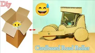 How To Make Cardboard Road Roller 😄