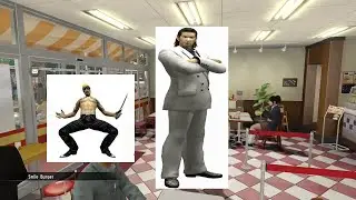 Nishiki gets in a bind with Majima while trying to eat a burger