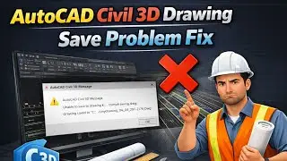 AutoCAD Civil 3D Drawing Save Problem Fix 