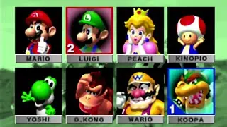 Glitched Character Select Screen :: Mario Kart 64 (Nintendo 64 🇯🇵) 