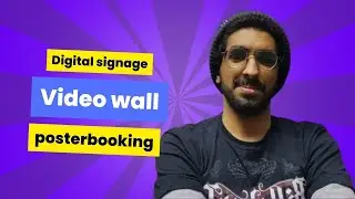 In sync video playing on 2 screens with posterbooking video wall